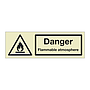 Danger Flammable atmosphere (Marine Sign)
