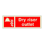 Dry riser outlet sign