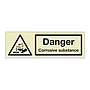 Danger Corrosive substance (Marine Sign)