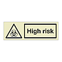 High risk (Marine Sign)