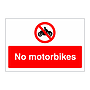 No motorbikes sign