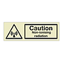 Caution Non-ionising radiation (Marine Sign)