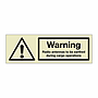 Warning Radio antennas to be earthed (Marine Sign)