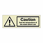 Caution Test the temperature of the water (Marine Sign)