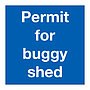 Permit for buggy shed