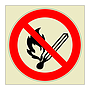 No naked lights symbol (Marine Sign)