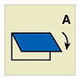 Closing device for ventilation inlet or outlet for accomodation and service spaces (Marine Sign)