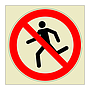 No running symbol (Marine Sign)