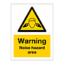 Warning Noise hazard area sign