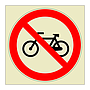 No bicycles symbol (Marine Sign)