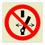 Do not alter the state of the switch symbol (Marine Sign)