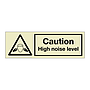 Caution High noise level (Marine Sign)