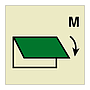 Closing device for ventilation inlet or outlet for machinery space (Marine Sign)