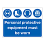 Personal protective equipment must be worn sign
