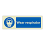 Wear respirator (Marine Sign)