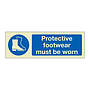 Protective footwear must be worn (Marine Sign)