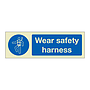 Wear safety harness (Marine Sign)
