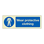 Wear protective clothing (Marine Sign)