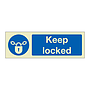 Keep locked (Marine Sign)