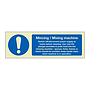 Mincing mixing machine instructions (Marine Sign)