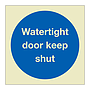 Watertight door keep shut (Marine Sign)