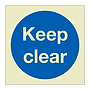 Keep clear (Marine Sign)