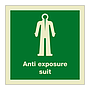 Anti-exposure suit with text (Marine Sign)