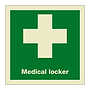 Medical locker with text (Marine Sign)