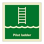 Pilot ladder with text (Marine Sign)