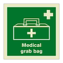 Medical grab bag with text (Marine Sign)