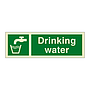 Drinking water with text (Marine Sign)