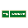 Helideck with text (Marine Sign)