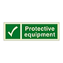 Protective equipment with text (Marine Sign)