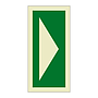 Location of life saving appliance arrow (Marine Sign)