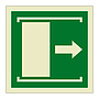 Slide to open right symbol sign (Marine Sign)