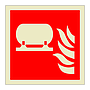 Fixed fire extinguishing installation symbol (Marine Sign)