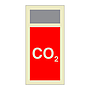 Supplementary CO2 extinguisher media sign (Marine Sign)