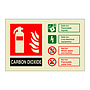 Carbon Dioxide Fire Extinguisher Identification (Marine Sign)