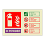 D Powder extinguisher identification (Marine Sign)