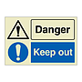 Danger Keep out (Marine Sign)