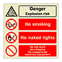 Danger Explosion risk (Marine Sign)