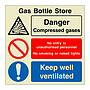 Gas bottle store (Marine Sign)